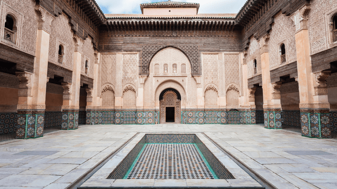 madrasa ben youssef marrakech - monumentos de marruecos importantes
