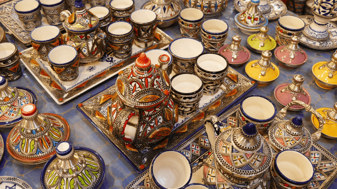 Fes pottery cooperative an attractions in Morocco