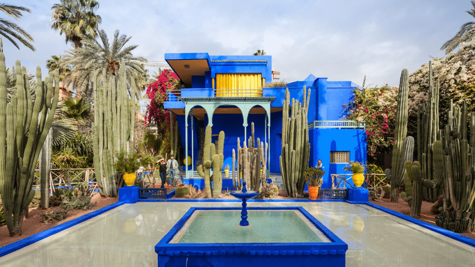 The Majorelle Gardens Morocco Tourist Attractions :