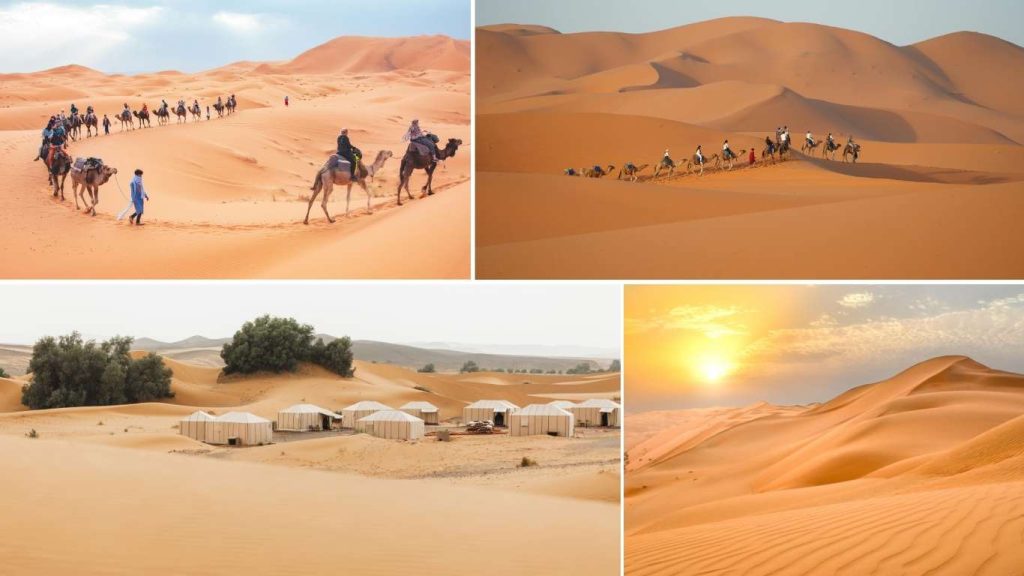 Pernottamento in cammello nel deserto di Merzouga